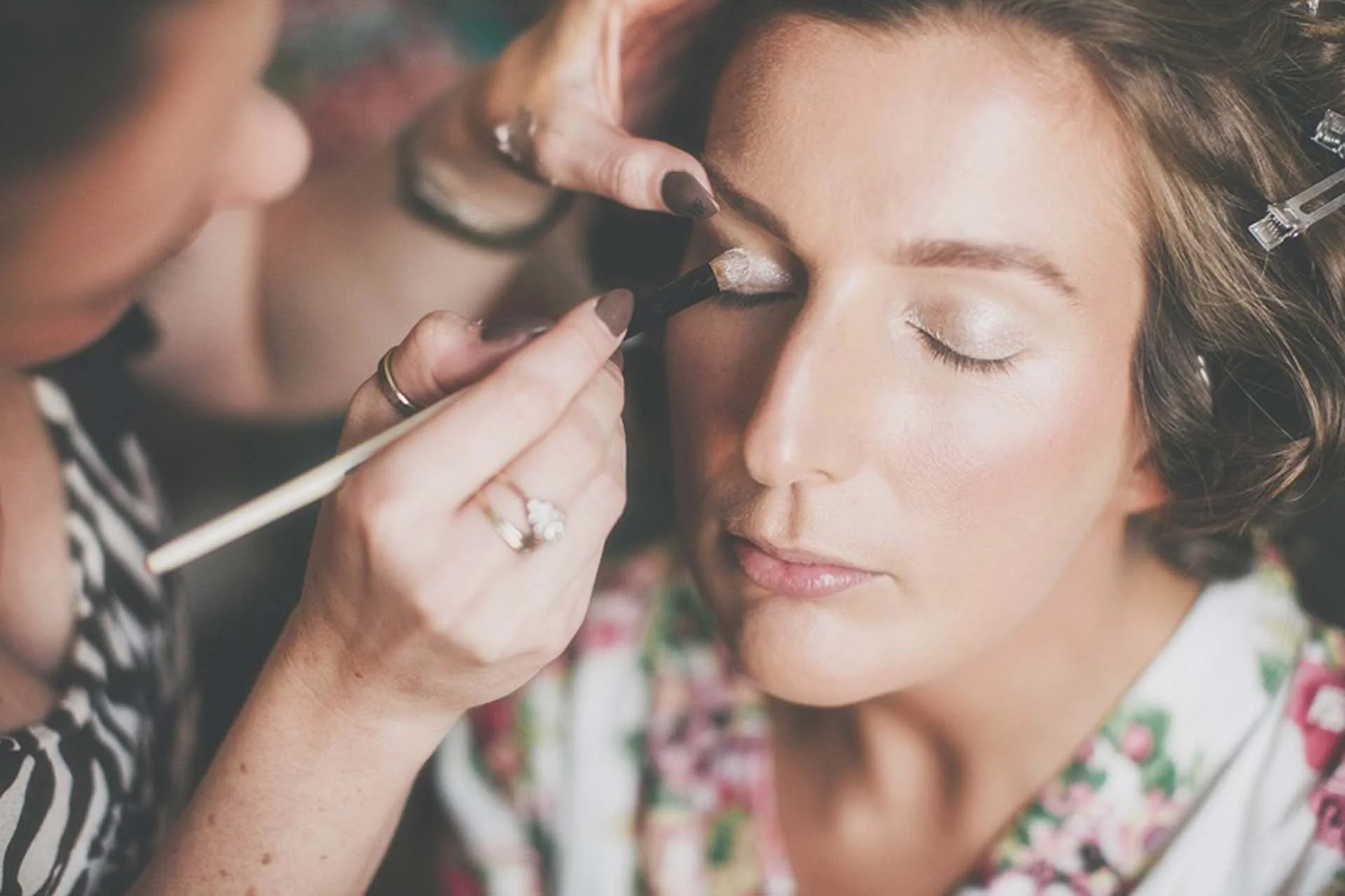 Luxury Buckinghamshire bridal makeup portrait